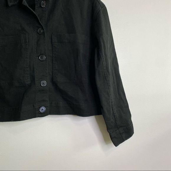 TINSEL Stretch Cotton Workwear Jacket small black - Picture 4 of 7